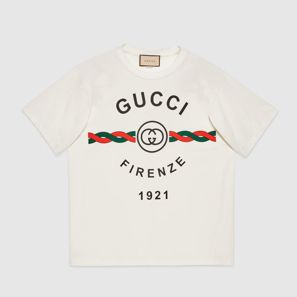 Firenze 1921 Ivory Cotton T-shirt