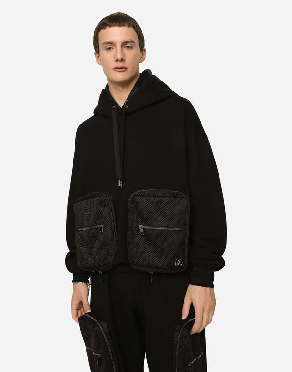 Black Hoodie with Large Pockets