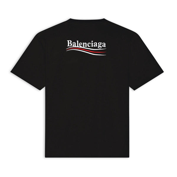 Political Campaign Embroidered Black T-shirt - Exclusive Wear