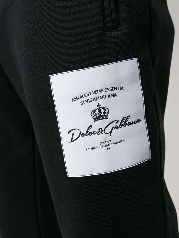 DG logo patch track pants - Styledistrict