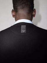 FND logo-patch crew-neck black sweatshirt - Styledistrict