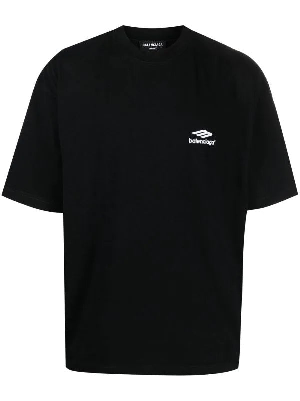 BLCG logo-print round-neck Black T-shirt - Styledistrict