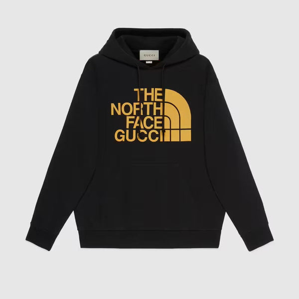 GUC x TheNrthFace Web print Black Cotton Sweatshirt - Styledistrict