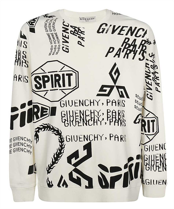 GVCH White Logo Print Sweatshirt - Exclusive Wear
