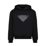 PRD triangle logo patch Black hoodie - Styledistrict